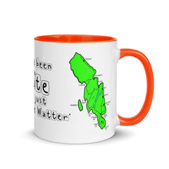 I have been to Bute, its just 'doon the watter' mug with different colors Inside