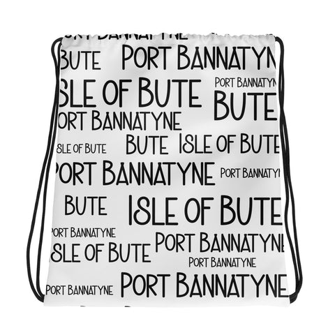 Isle of Bute Drawstring bag #14 - Port Bannatynne - FREE p&p Worldwide