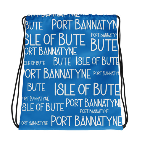 Isle of Bute Drawstring bag #11 - Port Bannatynne - FREE p&p Worldwide