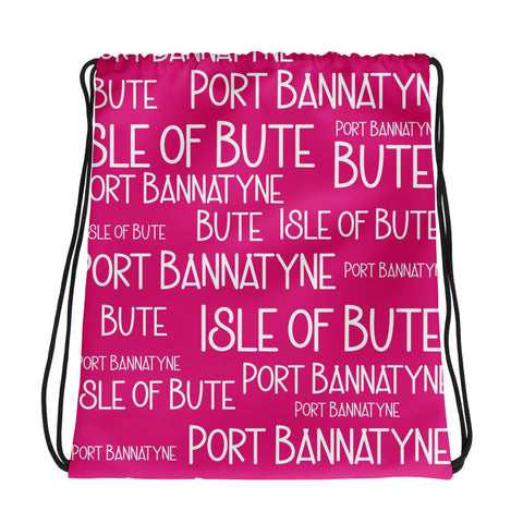 Isle of Bute Drawstring bag #15 - Port Bannatynne - FREE p&p Worldwide
