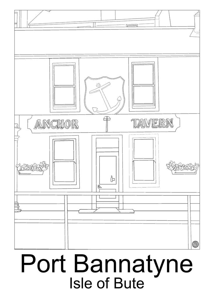 The Anchor Port Bannatyne Colour In Sheet (FREE DIGITAL DOWN LOAD)