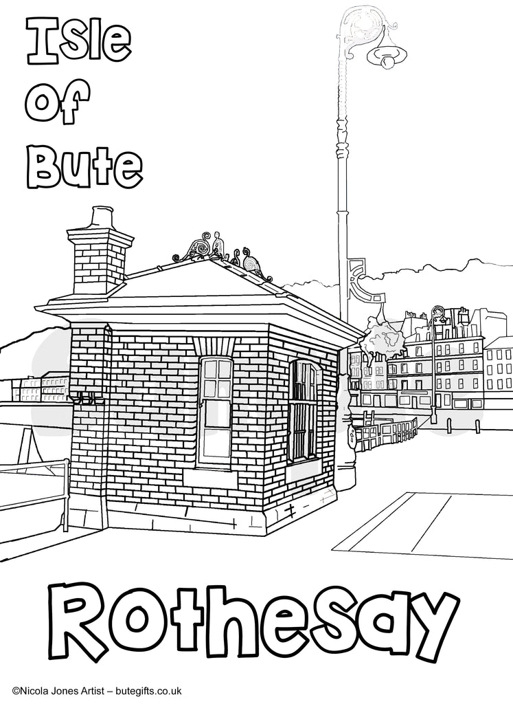 Copy of Bute Estate #2 Colour In Sheet (FREE DIGITAL DOWN LOAD)