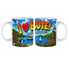 I Love Bute Mug | Colourful Isle of Bute Souvenir
