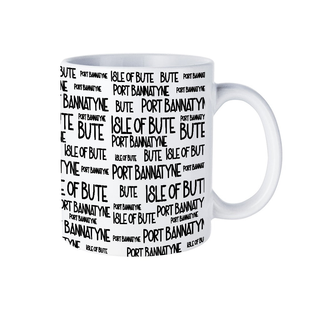 Port Bannatyne Typography Mug | Isle of Bute