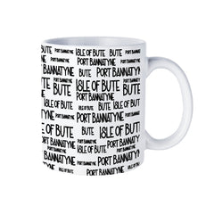 Port Bannatyne Typography Mug | Isle of Bute