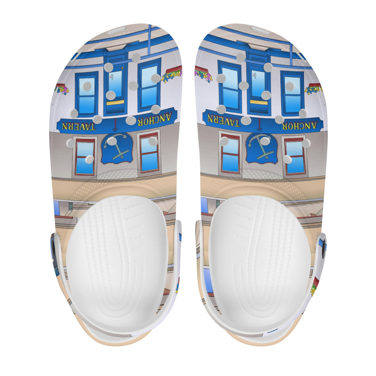 The Anchor Men's Soft Clogs - Free p&p Worldwide