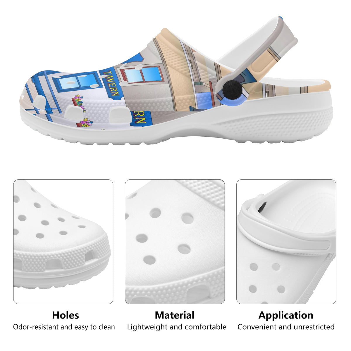 The Anchor Men's Soft Clogs - Free p&p Worldwide