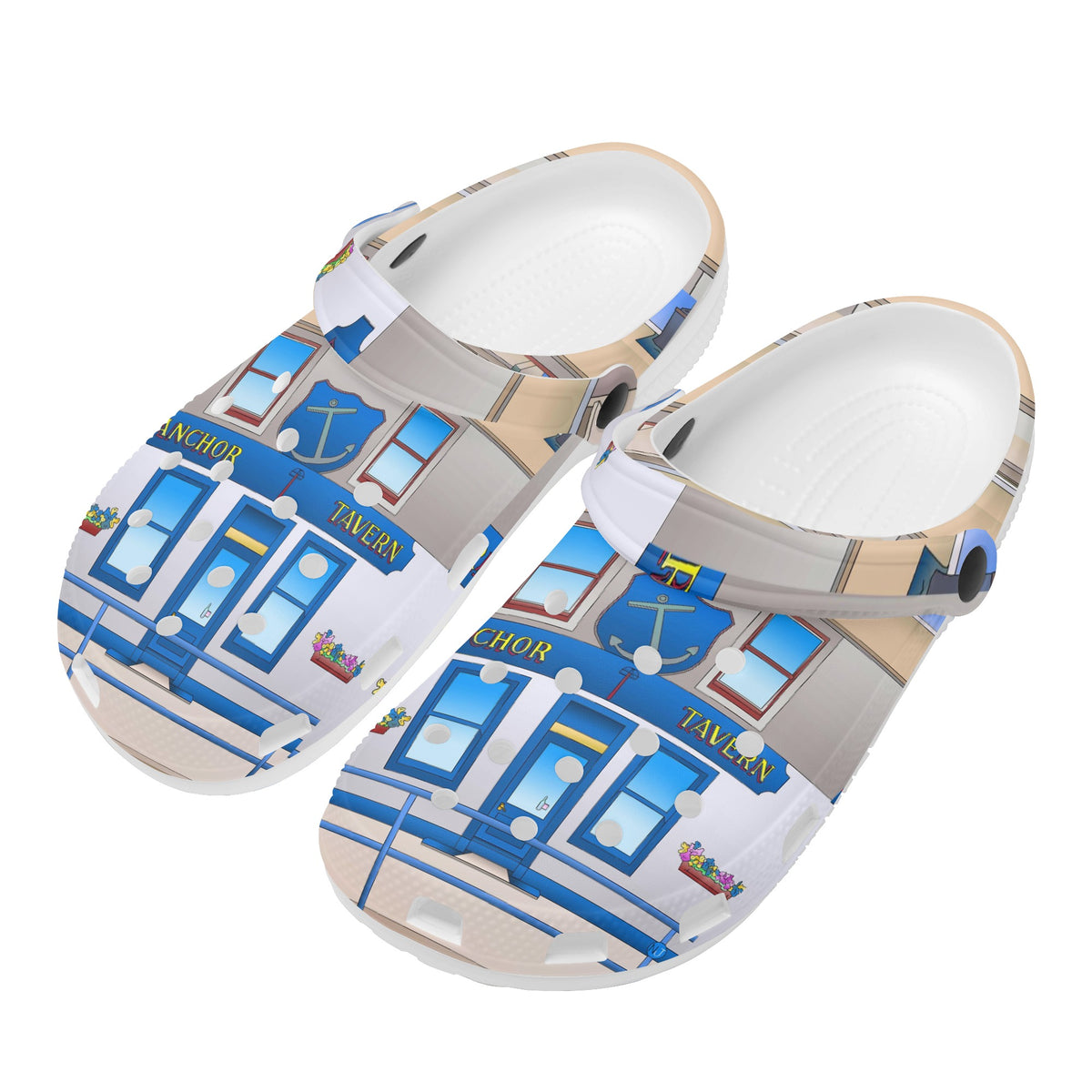 The Anchor Men's Soft Clogs - Free p&p Worldwide