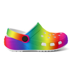 Kids Rainbow Soft Clogs - FREE p&p Worldwide