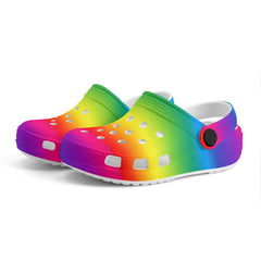 Kids Rainbow Soft Clogs - FREE p&p Worldwide