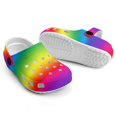 Kids Rainbow Soft Clogs - FREE p&p Worldwide