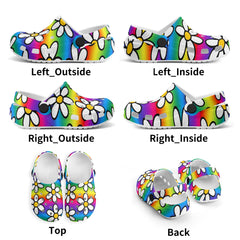 Kids Daisy Soft Clogs - FREE p&p Worldwide