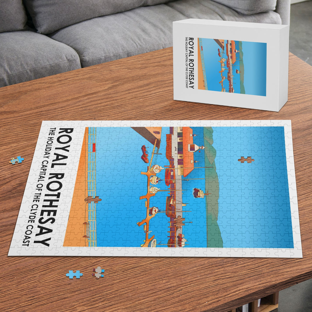Rothesay Marina Isle of Bute Picture Puzzle Jigsaw (500 Pcs) -  - Free p&p Worldwide