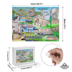 Isle of Bute Picture Puzzle Jigsaw (500 Pcs) - Free p&p Worldwide