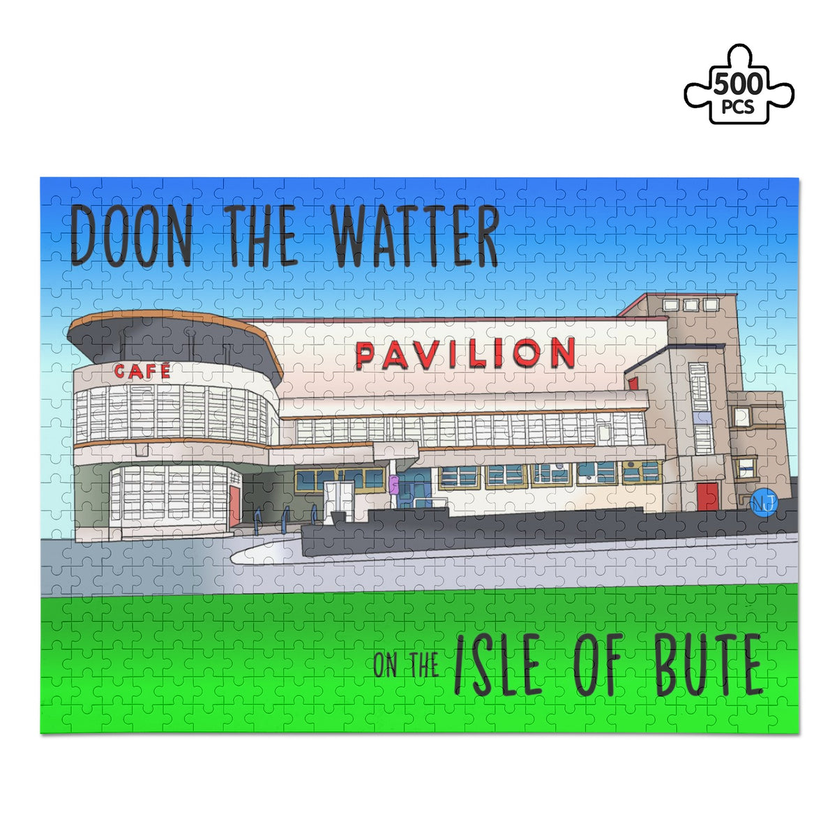 Rothesay Pavilion Isle of Bute Picture Puzzle Jigsaw (500 Pcs) Free p&p Worldwide