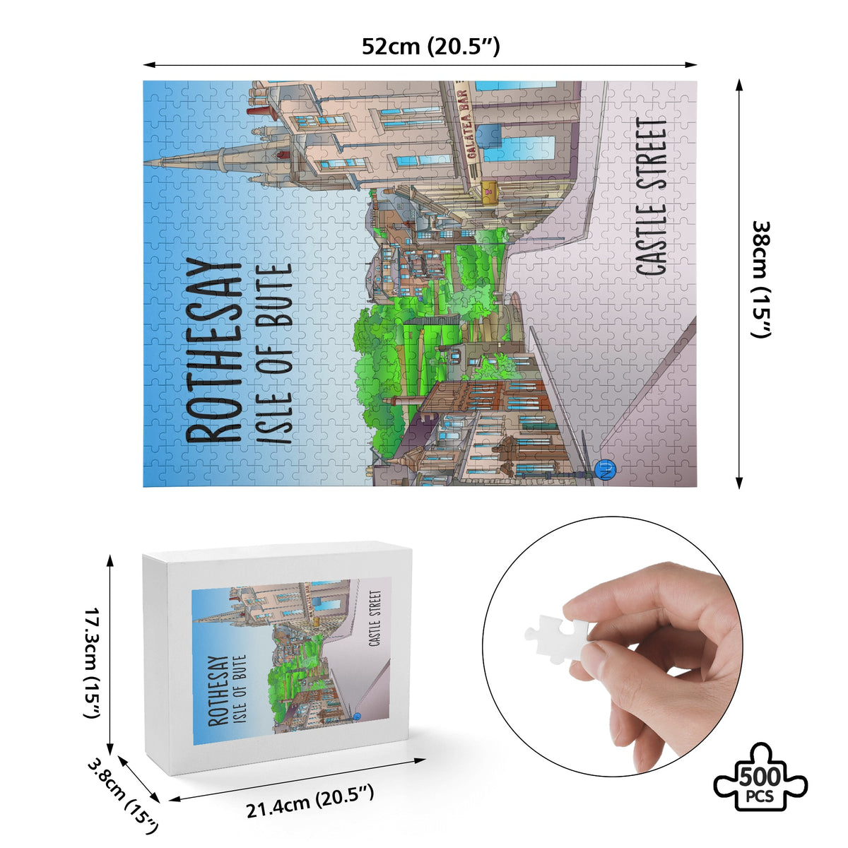 Isle of Bute Picture Puzzle Jigsaw (500 Pcs) - Free p&p Worldwide