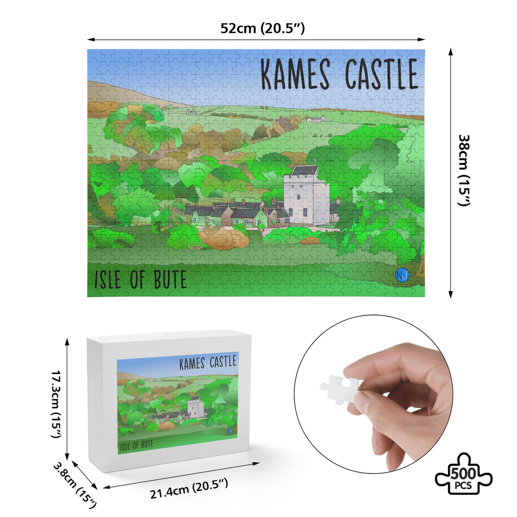 Kames Castle Isle of Bute Picture Puzzle Jigsaw (500 Pcs) Free p&p - Free p&p Worldwide