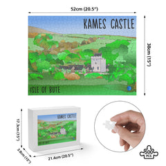 Kames Castle Isle of Bute Picture Puzzle Jigsaw (500 Pcs) Free p&p - Free p&p Worldwide