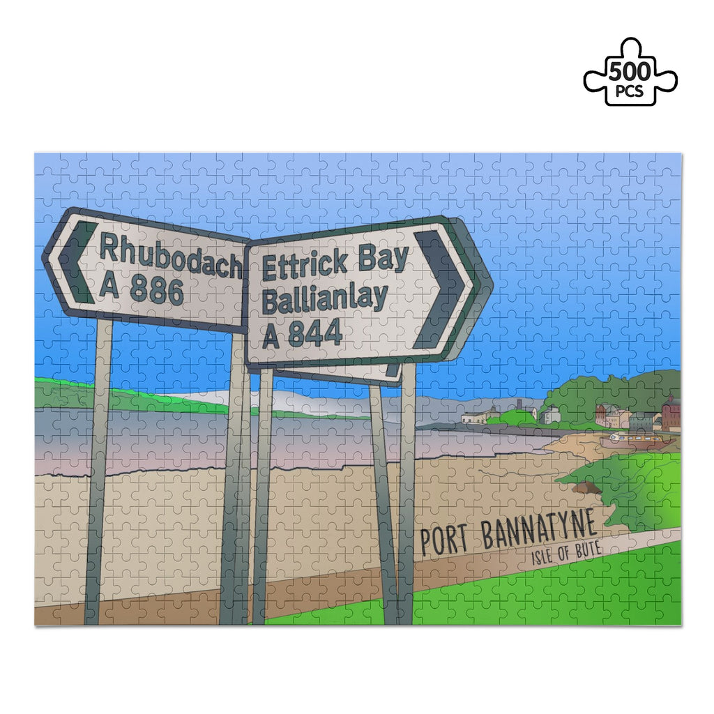 Port Bannatyne Isle of Bute Picture Puzzle Jigsaw (500 Pcs)  - Free p&p Worldwide