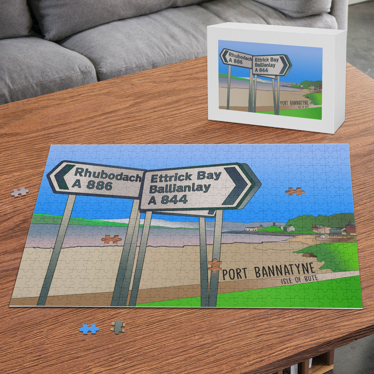Port Bannatyne Isle of Bute Picture Puzzle Jigsaw (500 Pcs)  - Free p&p Worldwide