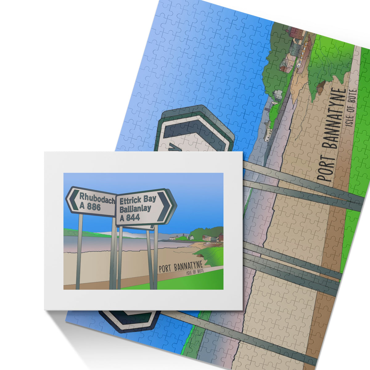 Port Bannatyne Isle of Bute Picture Puzzle Jigsaw (500 Pcs)  - Free p&p Worldwide