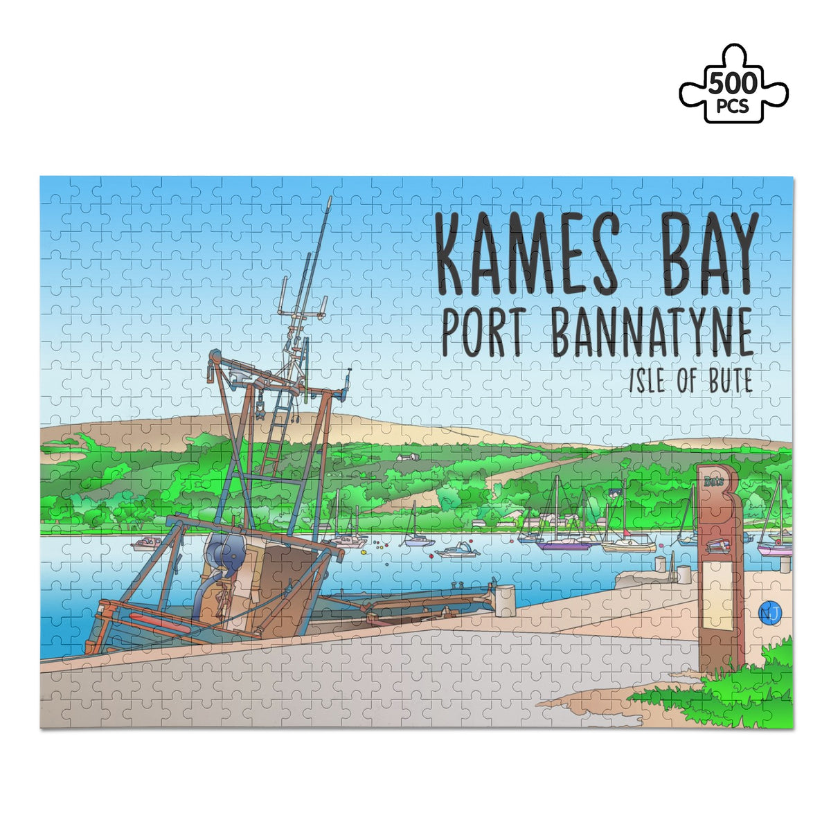 Rothesay Isle of Bute Picture Puzzle Jigsaw (500 Pcs)  - Free p&p Worldwide