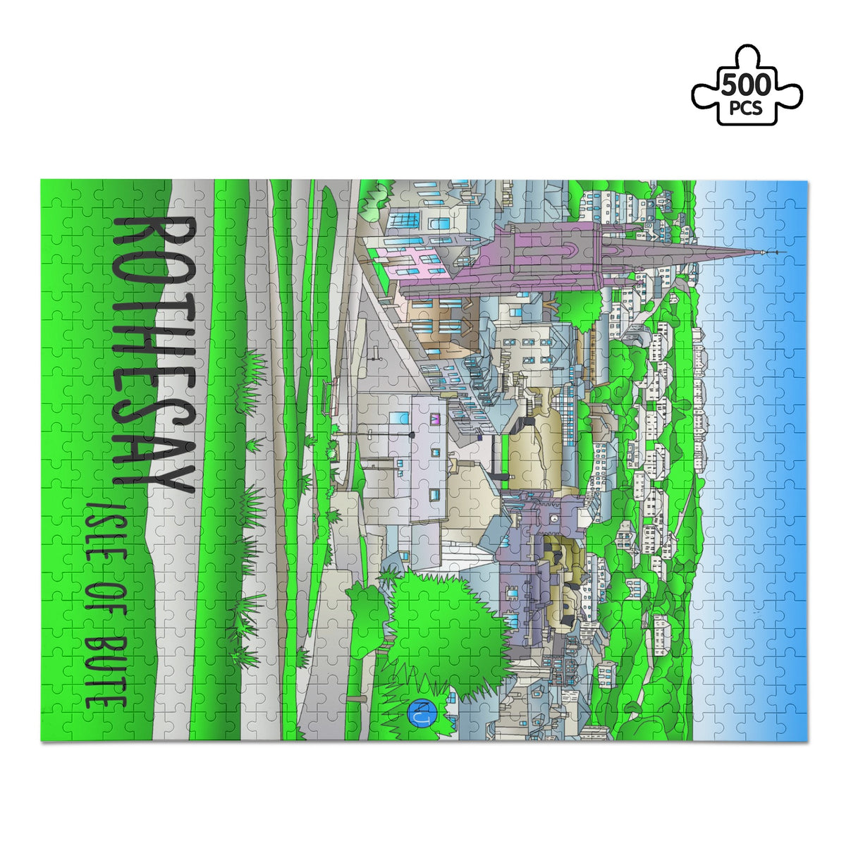 Rothesay Isle of Bute Picture Puzzle Jigsaw (500 Pcs)  - Free p&p Worldwide