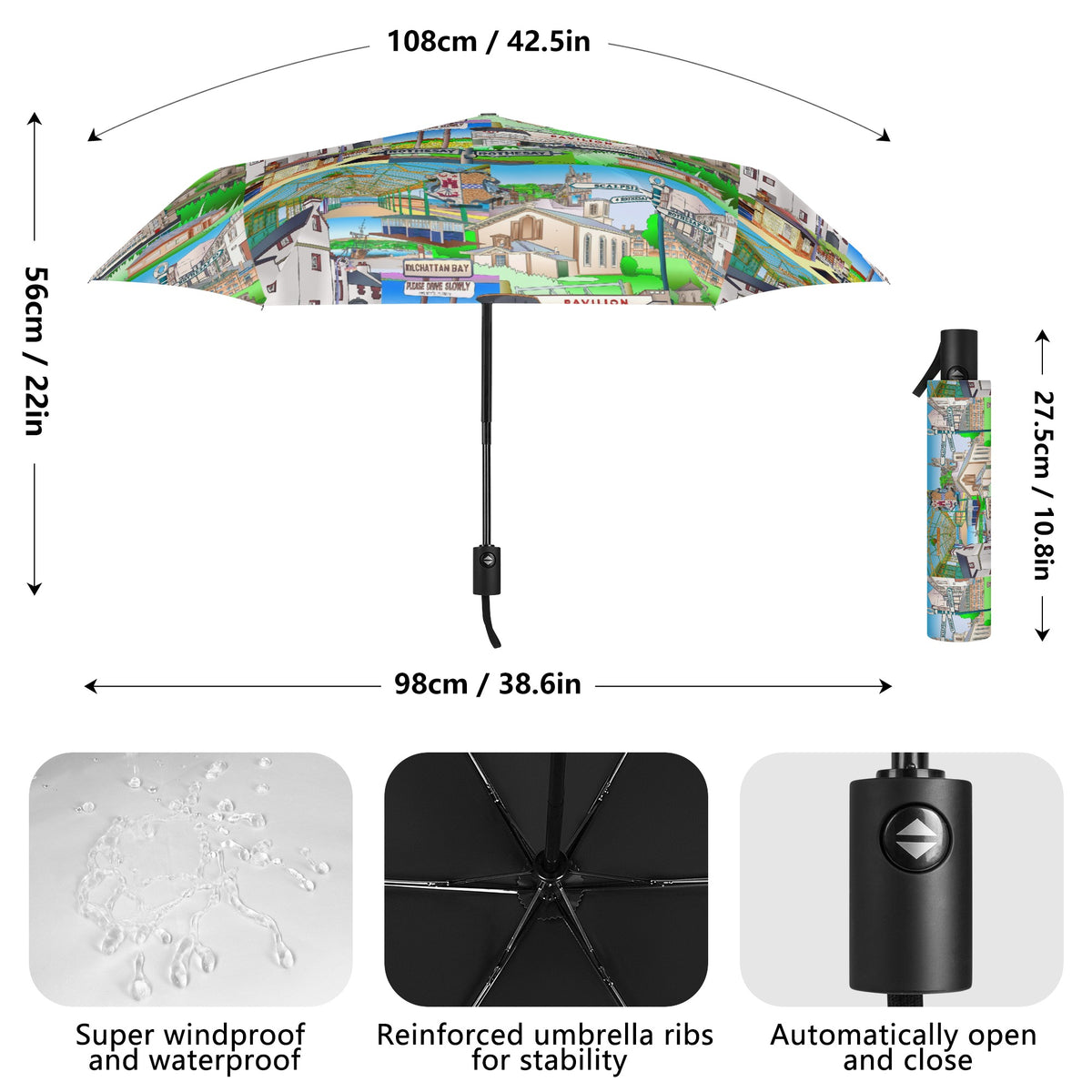 Isle of Bute Umbrella - Free p&p Worldwide