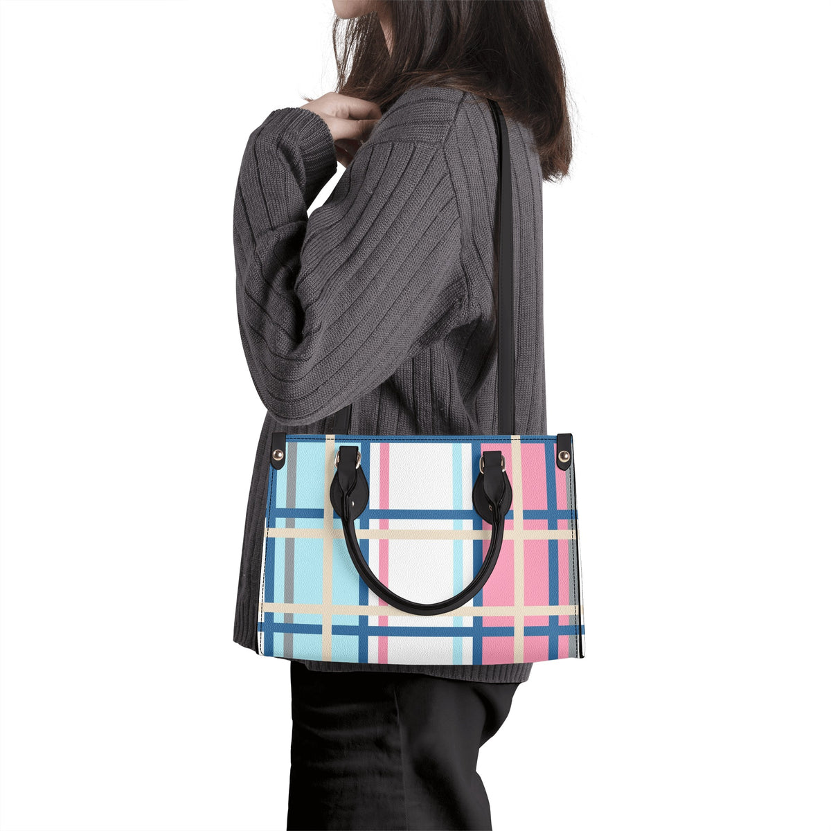 Ettrick Tartan Designer Handbag With Shoulder Strap - Free p&p Worldwide