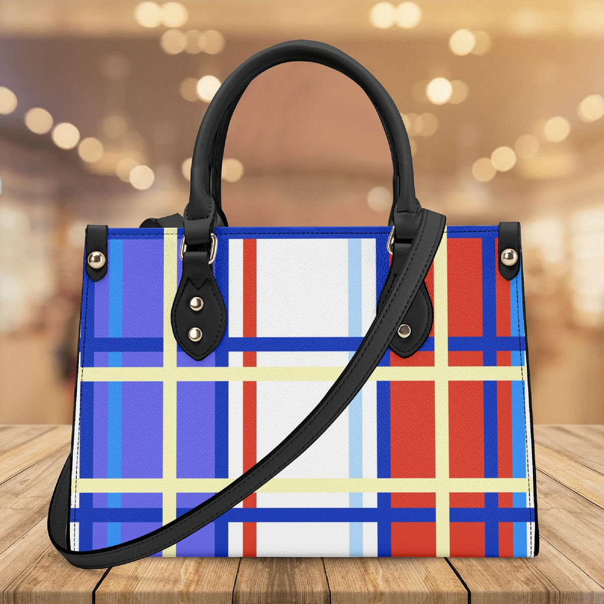 St Ninians Tartan  Designer Handbag With Shoulder Strap - Free p&p Worldwide