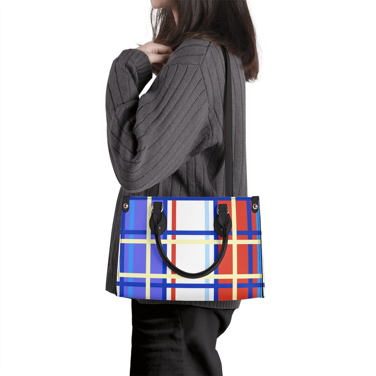 St Ninians Tartan  Designer Handbag With Shoulder Strap - Free p&p Worldwide