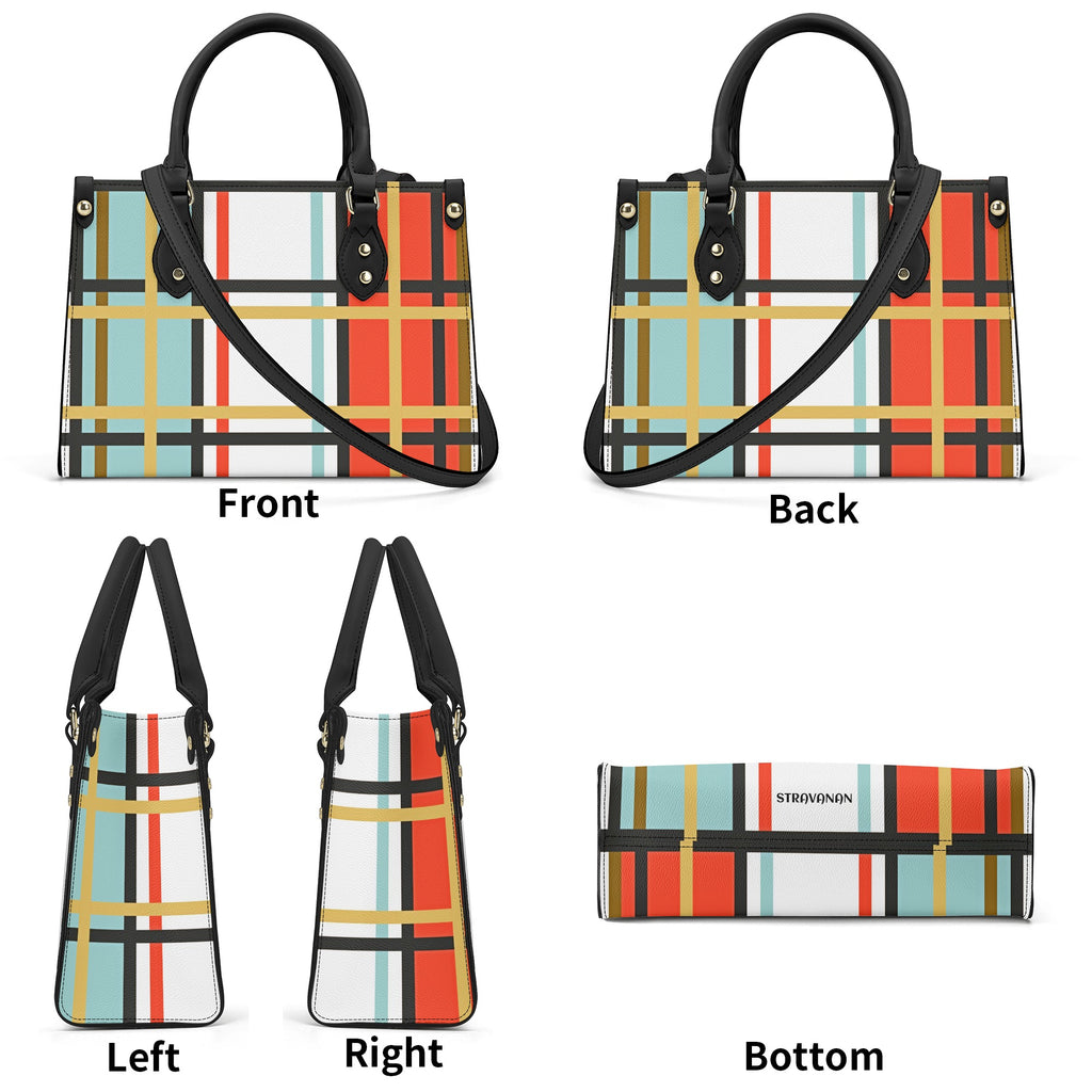 Stravanan Tartan  Designer Handbag With Shoulder Strap - Free p&p Worldwide