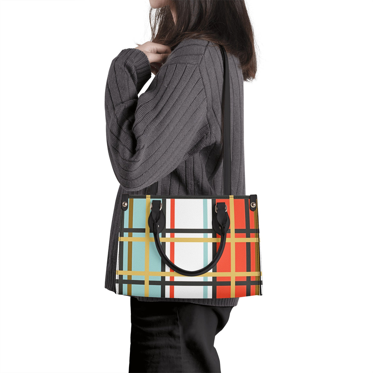 Stravanan Tartan  Designer Handbag With Shoulder Strap - Free p&p Worldwide