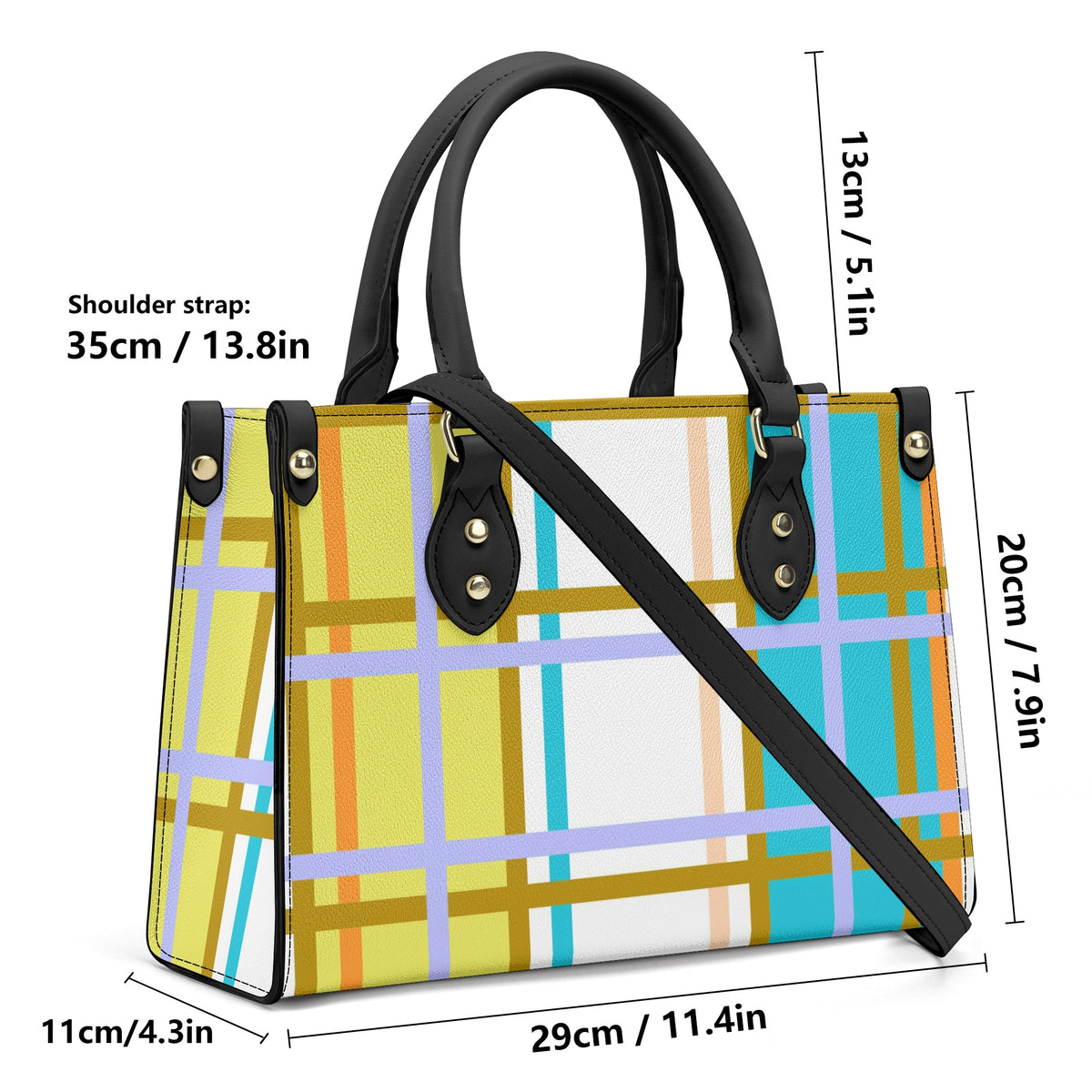 Kingarth Tartan Designer Handbag With Shoulder Strap - Free p&p Worldwide
