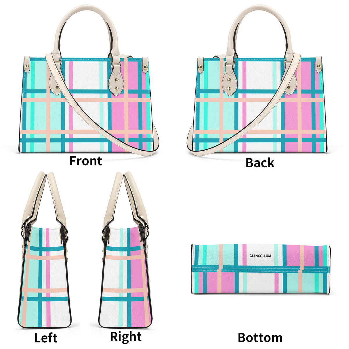 Glencallum Tartan Designer Handbag With Shoulder Strap - Free p&p Worldwide