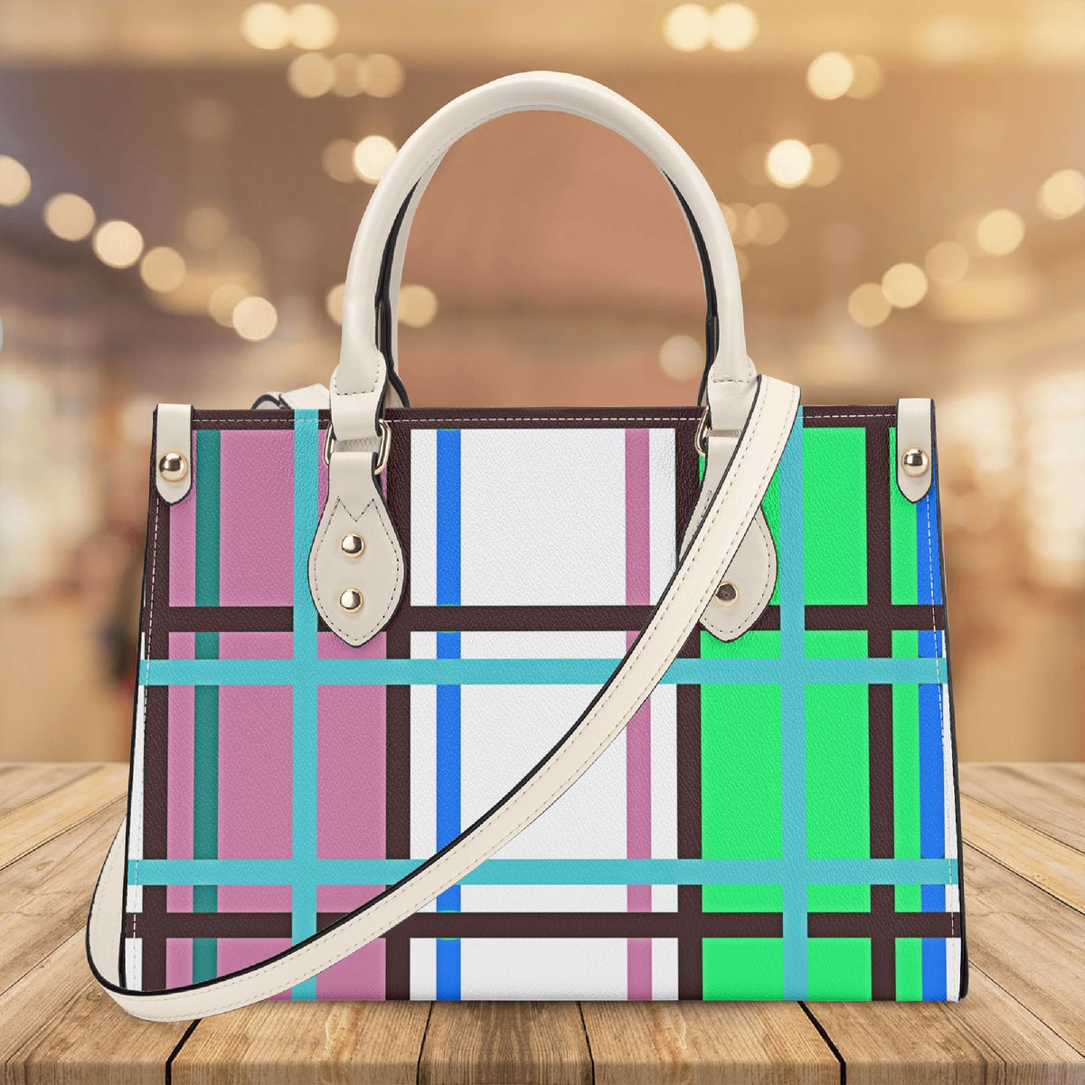 Scalpsie Tartan Designer Handbag With Shoulder Strap - Free p&p Worldwide