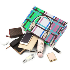 Scalpsie Tartan Designer Handbag With Shoulder Strap - Free p&p Worldwide