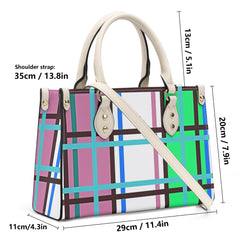 Scalpsie Tartan Designer Handbag With Shoulder Strap - Free p&p Worldwide