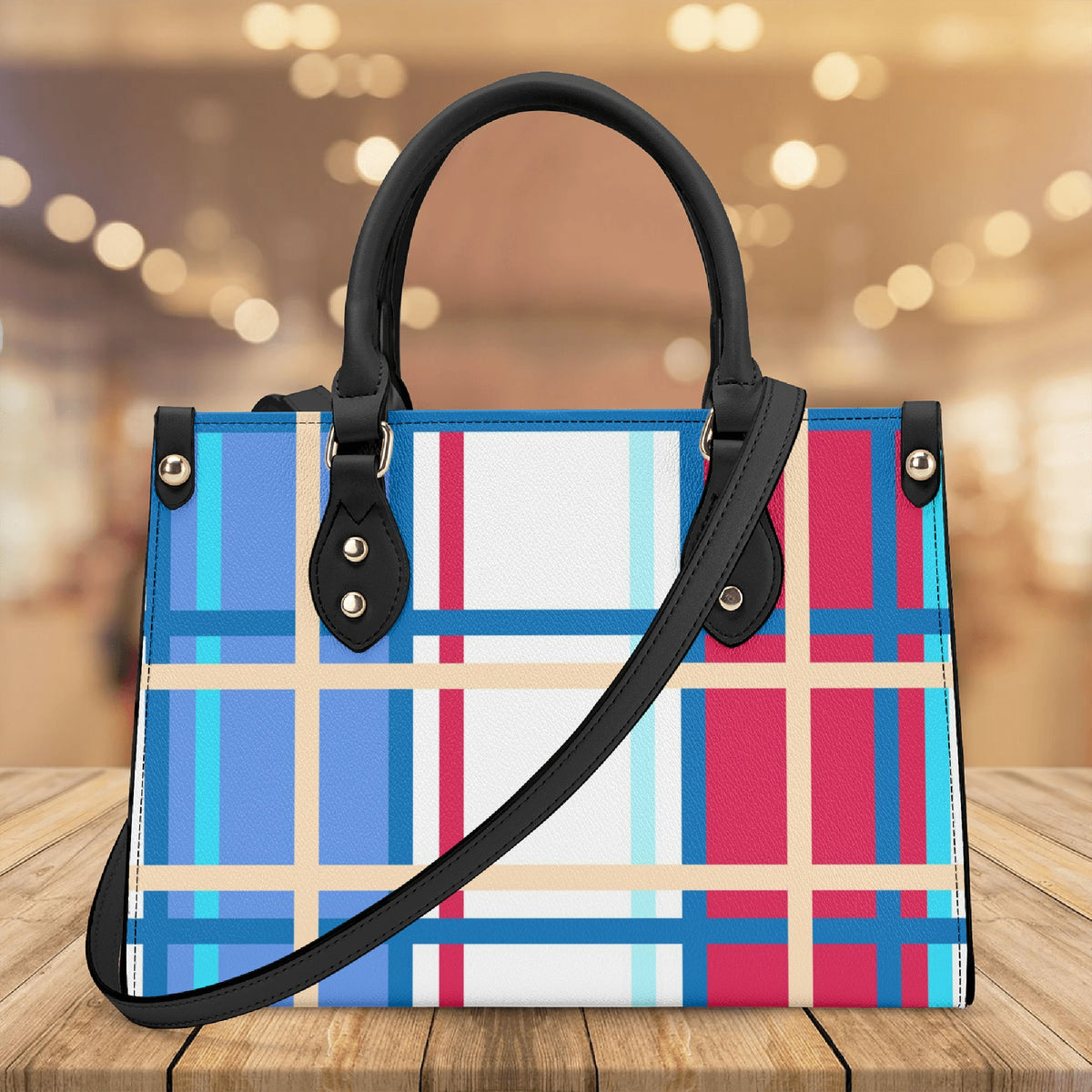 Kames Tartan Designer Handbag With Shoulder Strap - Free p&p Worldwide