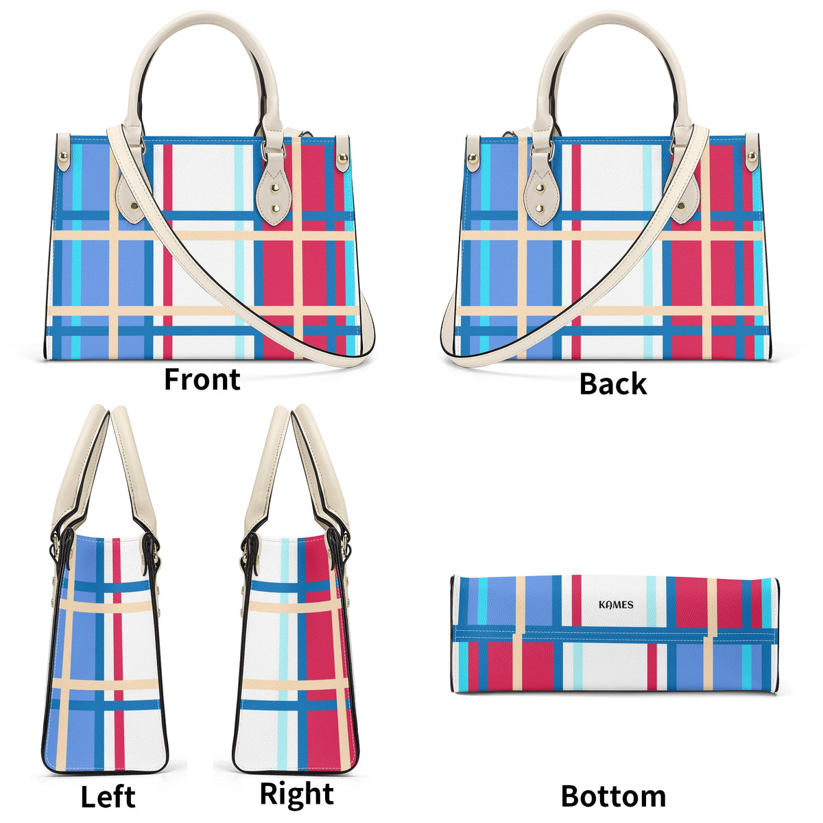 Kames Tartan Designer Handbag With Shoulder Strap - Free p&p Worldwide