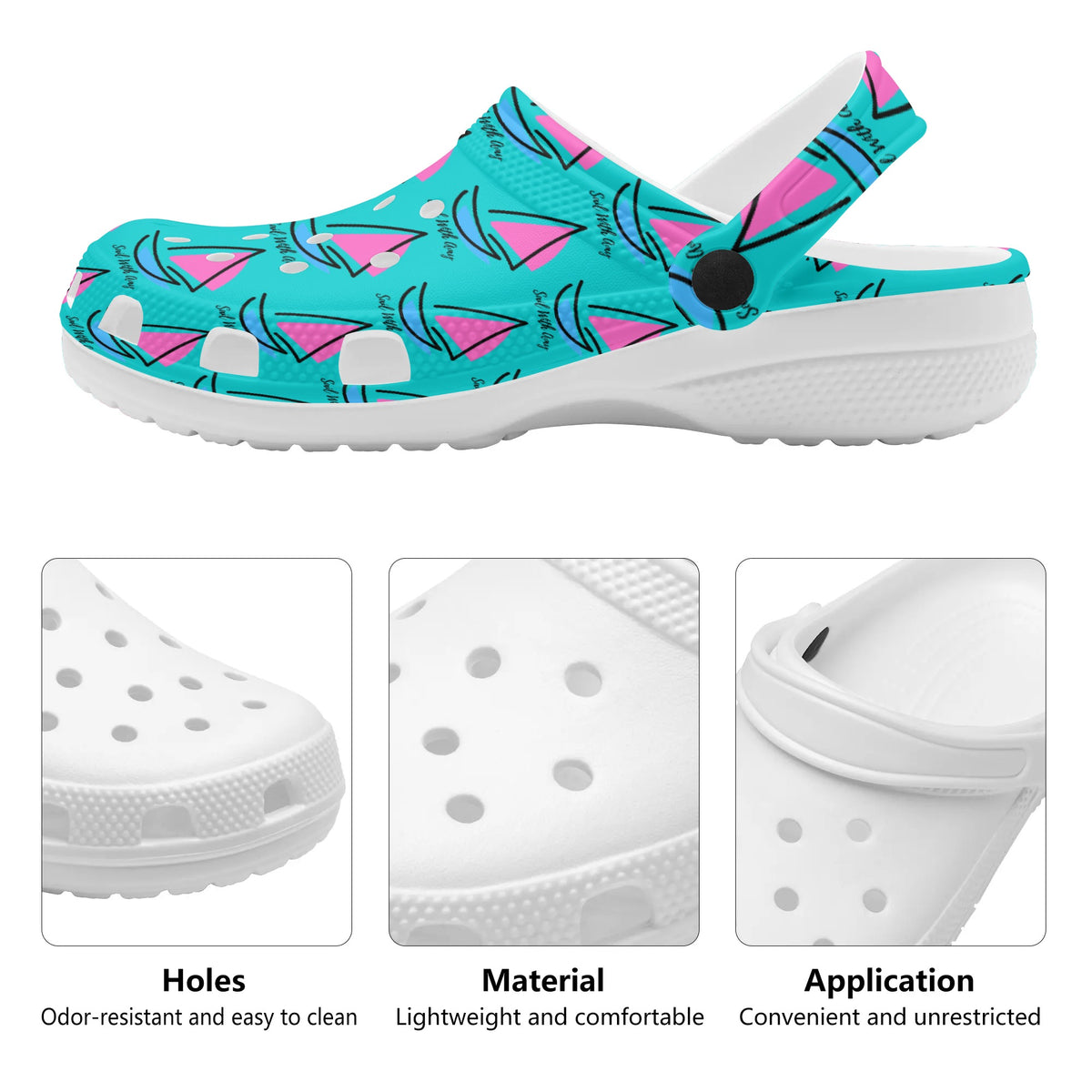 Sail with Amy - Women's Clog's  - Free p&p Worldwide