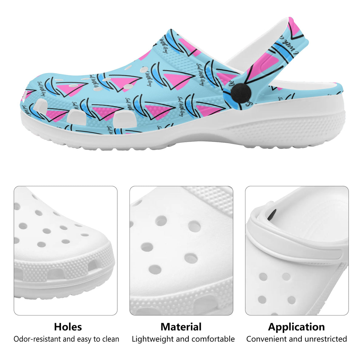 Sail with Amy - Women's Clog's  - Free p&p Worldwide