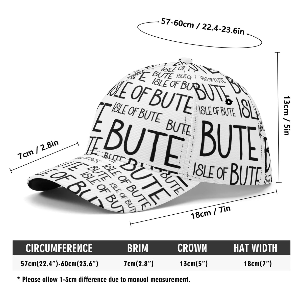 Isle of Bute Baseball Cap - Free p&p Worldwide