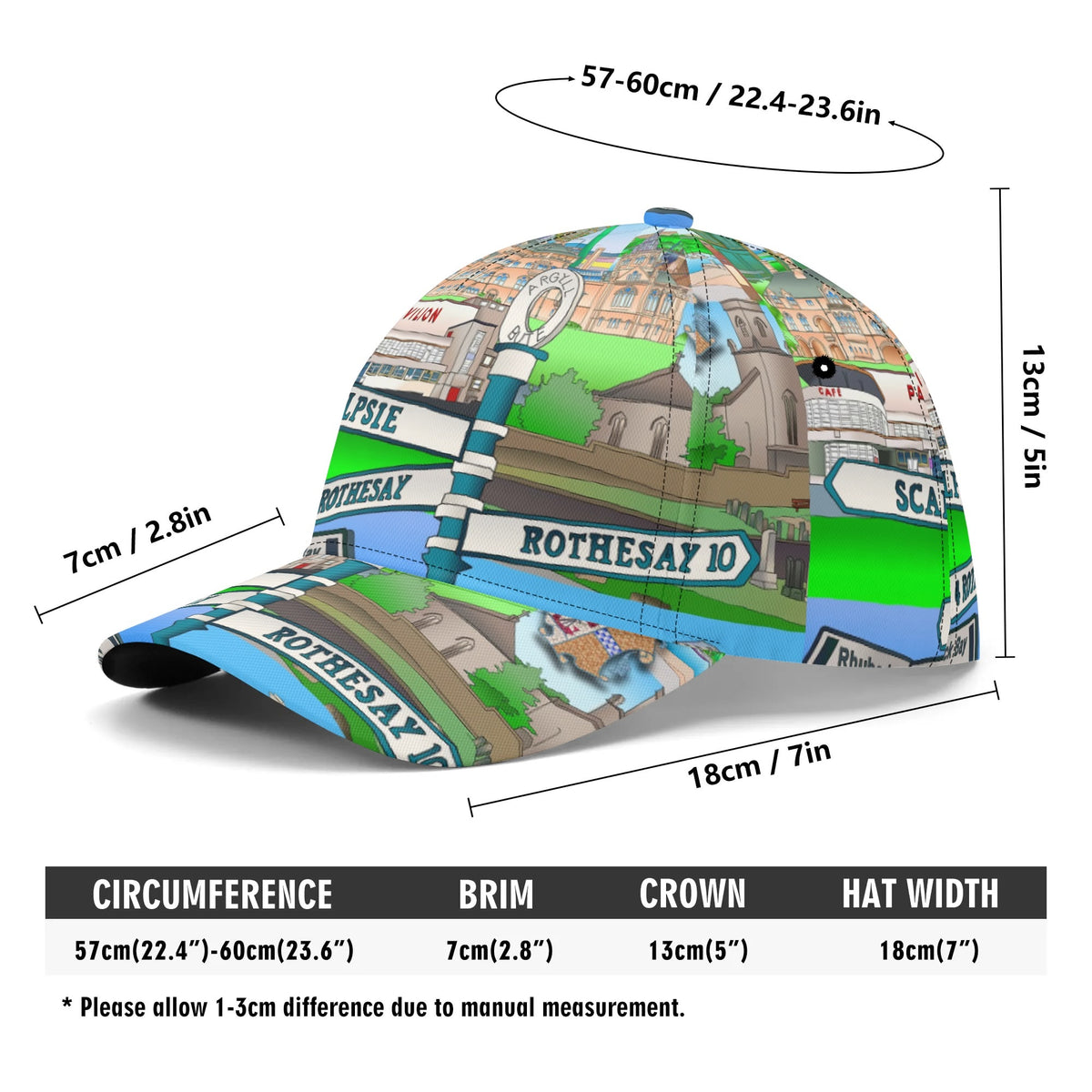 Isle of Bute Baseball Cap - Free p&p Worldwide