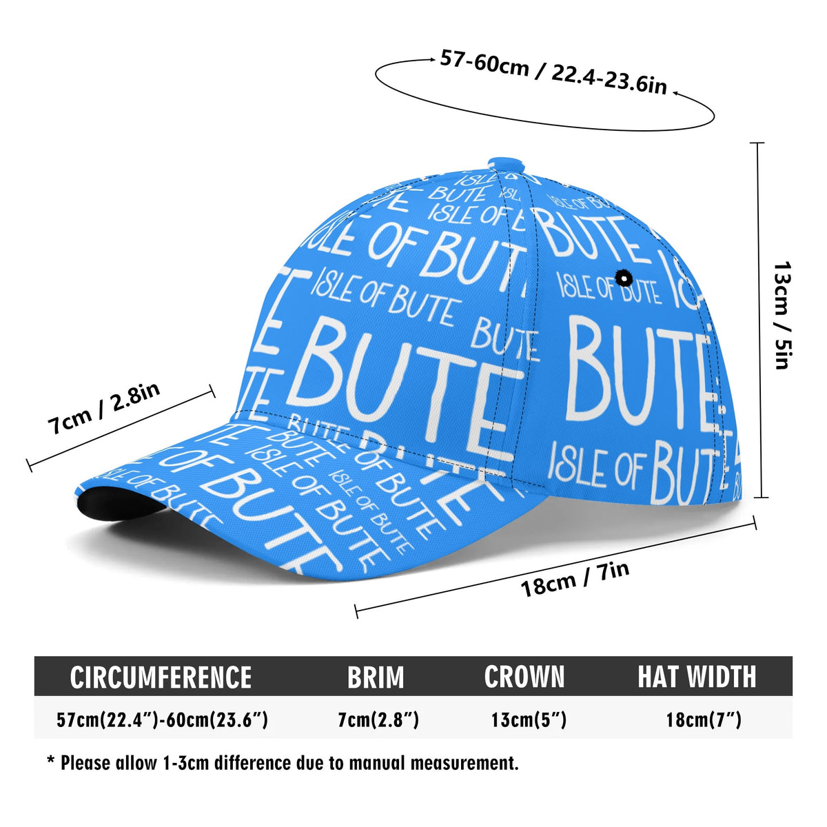 Isle of Bute Baseball Cap - Free p&p Worldwide