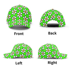 Daisy Hat Green - Free P&P Worldwide