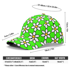 Daisy Hat Green - Free P&P Worldwide