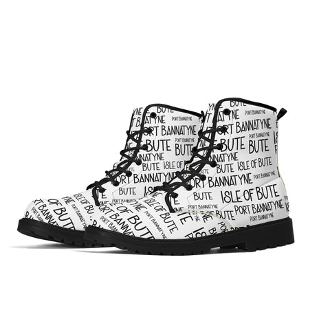 Port Bannatyne - Isle of Bute Women's Leather Boots - Free p&p Worldwide