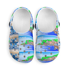 Port Bannatyne Isle of Bute Kids Soft Clogs - FREE p&p Worldwide