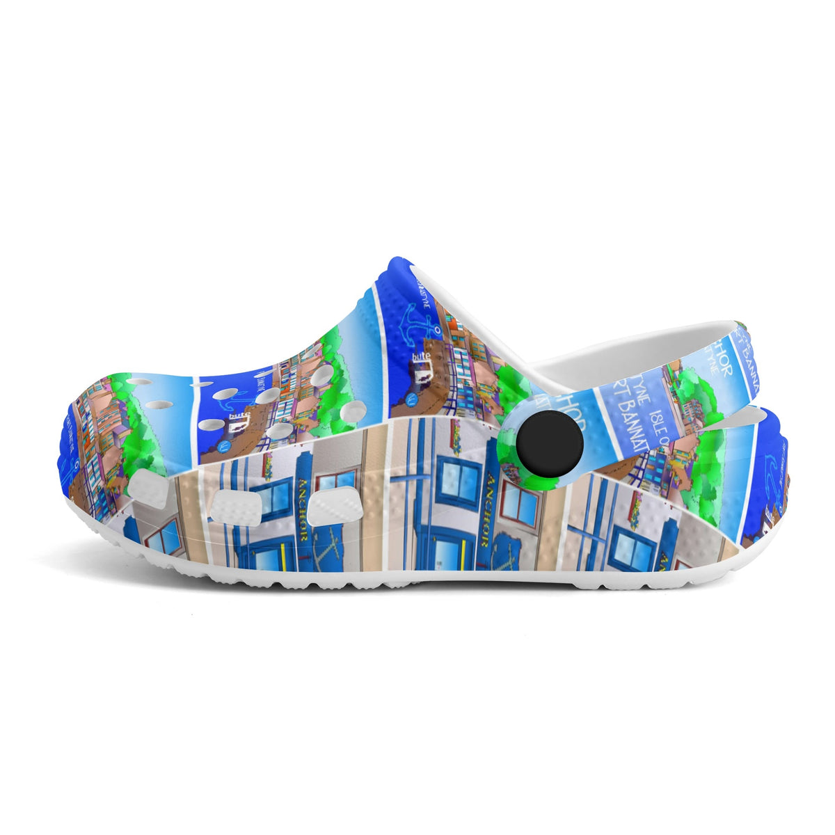 Port Bannatyne Isle of Bute Kids Soft Clogs - FREE p&p Worldwide